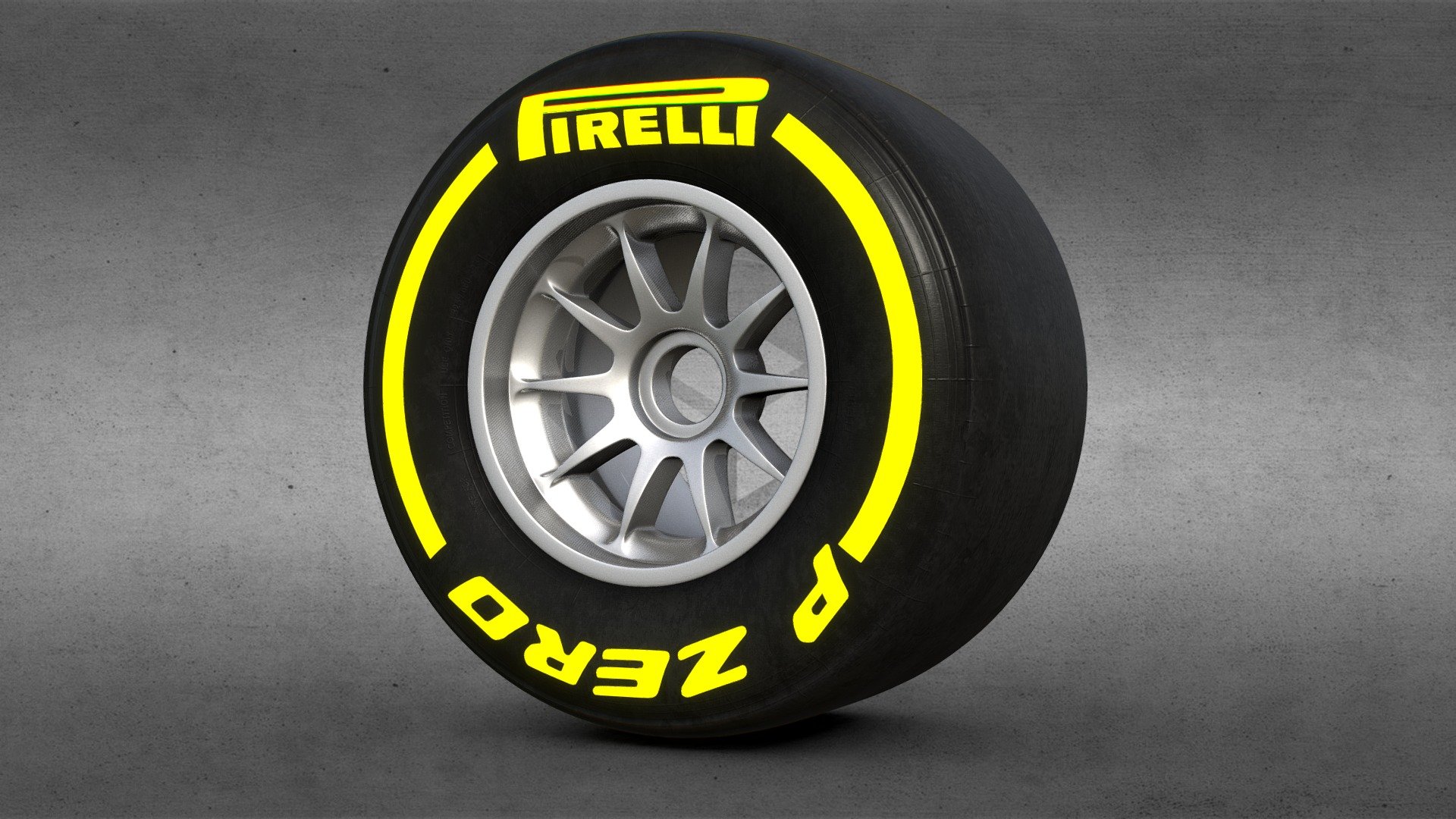 Pirelli F1 Tyre Buy Royalty Free 3D model by attix84work [71bbdbf