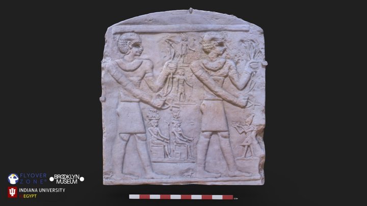 3D rendering of Two Deified Men (?)