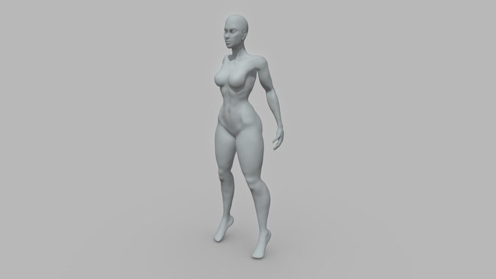 Female Body (Decimated) 3D Model