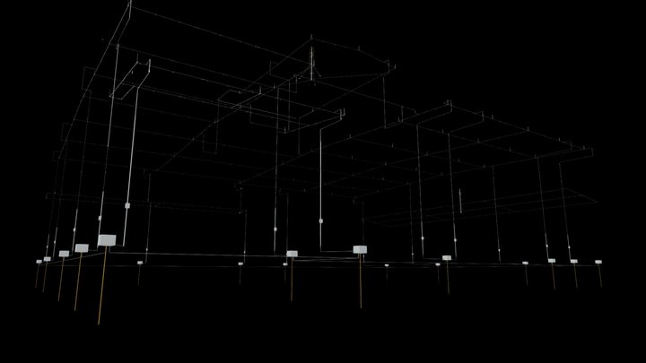 MODELAGEM - SPDA - Hospital 3D Model
