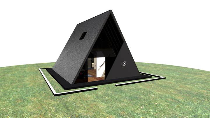 Cabaña: CHALET MODERNO (126.9 m2) Completo 3D Model