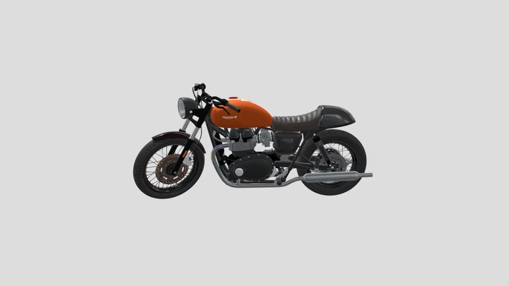 Triumph Boneville custom 3D Model