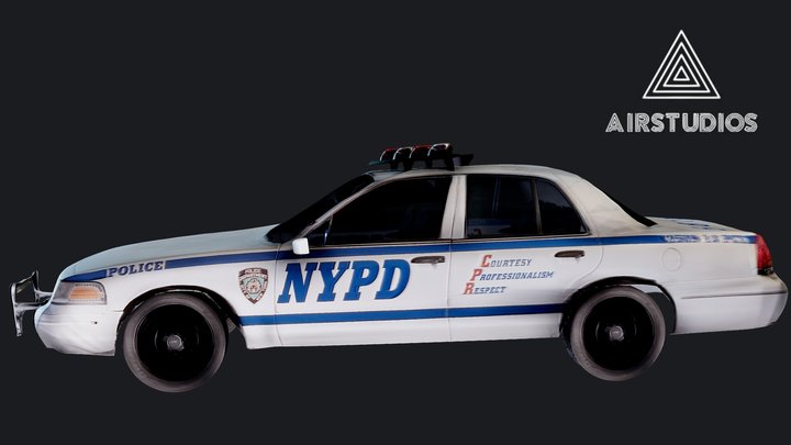 NYPD Police Car 3D Model