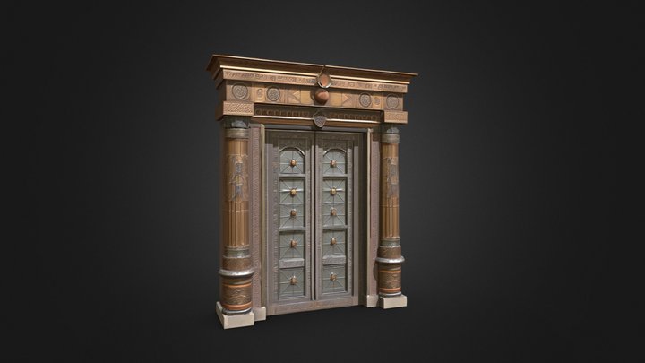 ornate decorative door frame 3D Model
