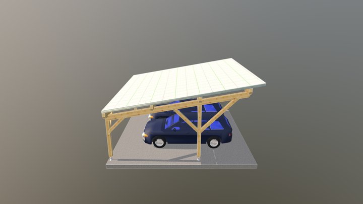 Carport.Solar 6x6 3D Model