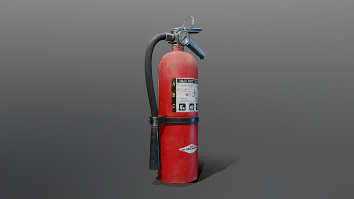 Fire Extinguisher 3D Model