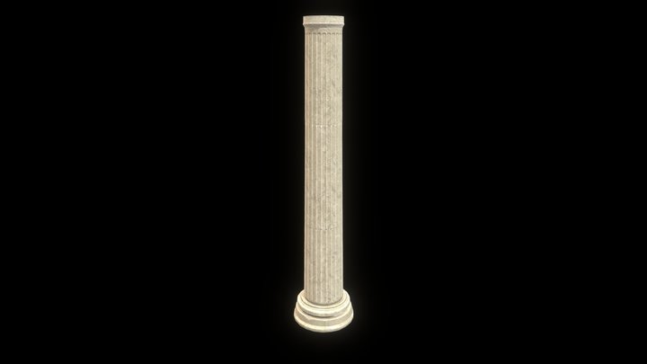 Greek Pillar 3D Model