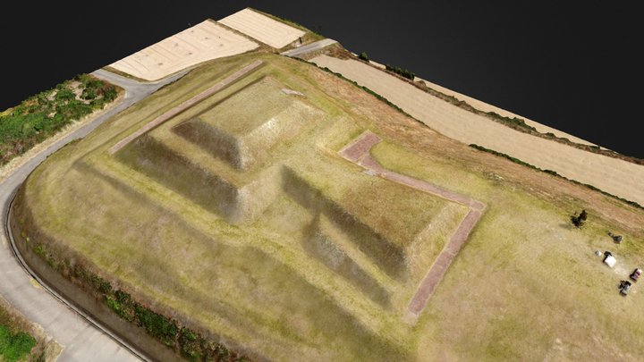 Yakinotouge aciant burial mound 3D Model