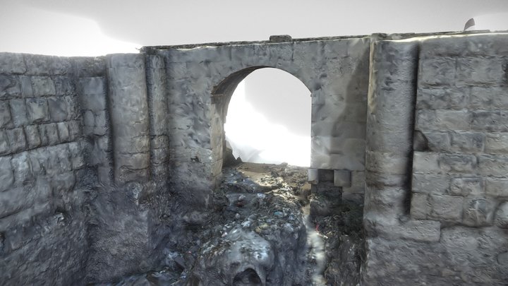 Old Bridge near Shaikh AlShatt Mosque 3D Model