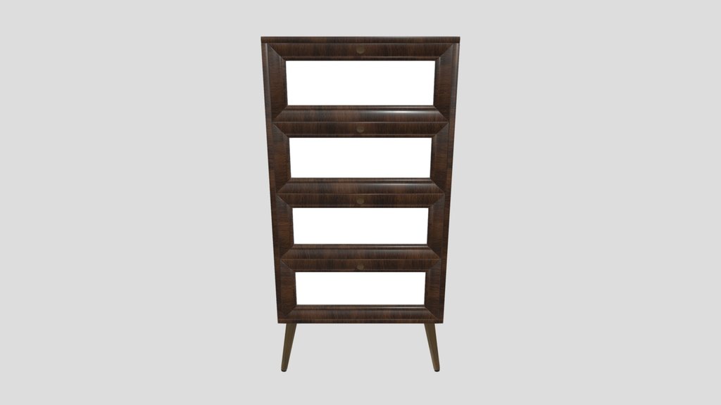 Wood And Rattan Commode