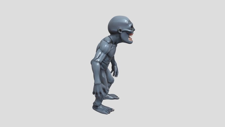 Scary humanoid monster 3D Model