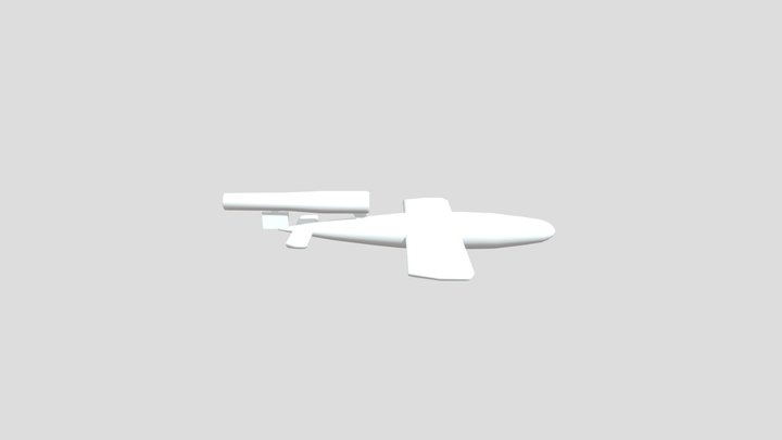 flying bomb V1 3D Model
