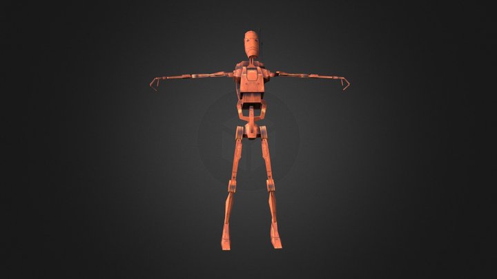 Battle droid B1 3D Model
