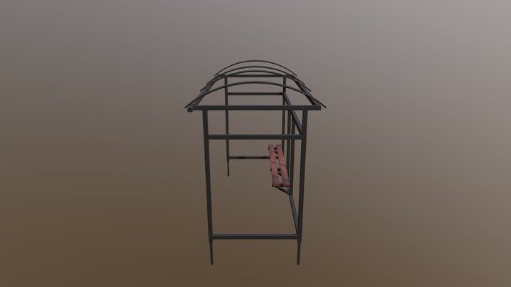 Bus stop 3D Model