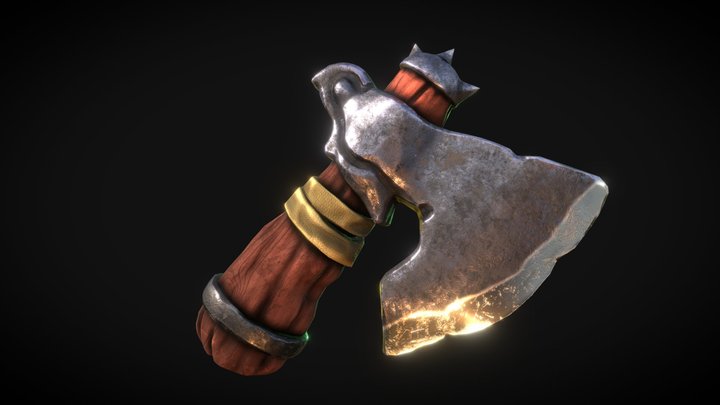 Free Axe  +- stylized 3D Model