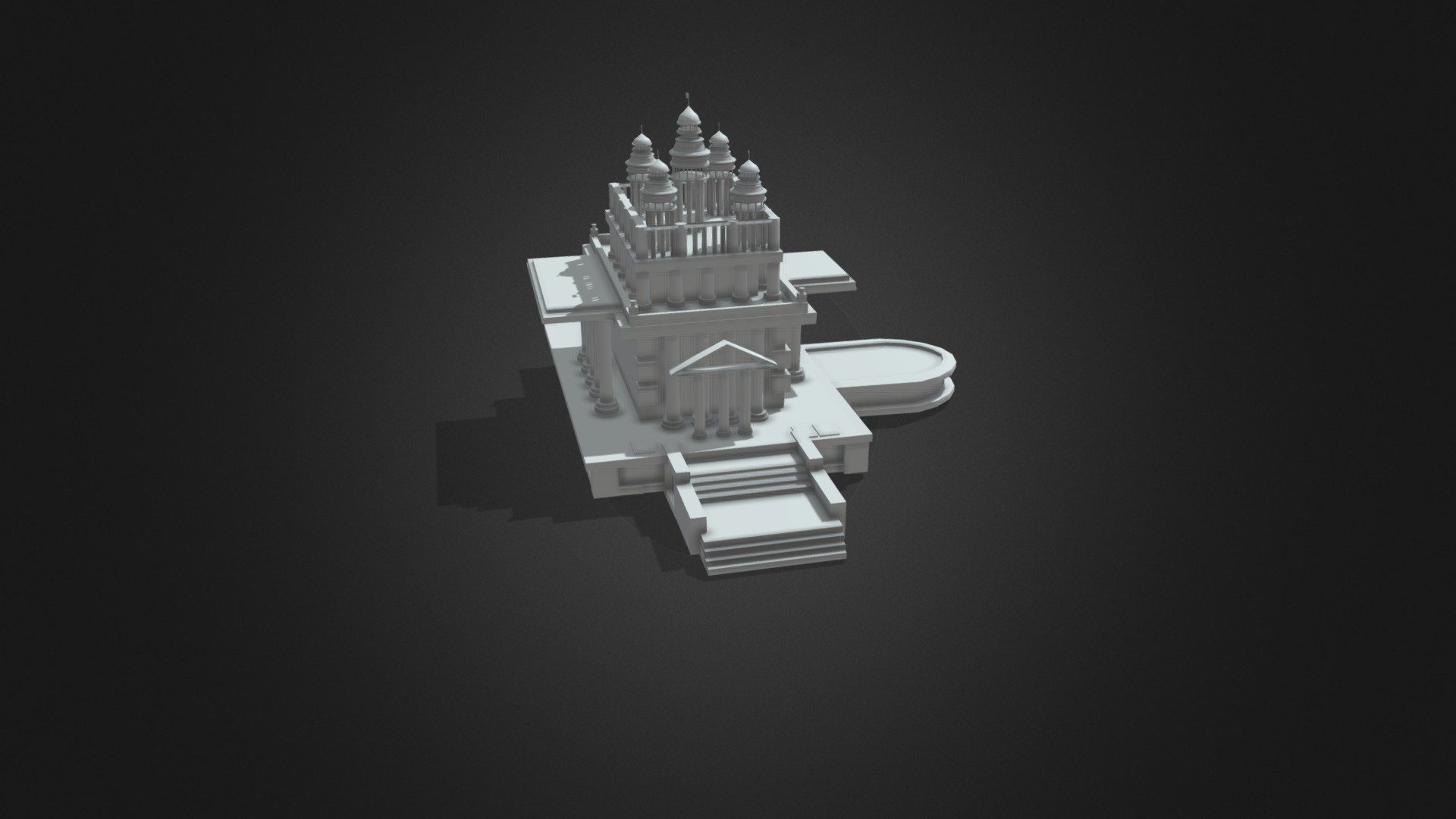 Hindu Temple - 3D Model By Shivam (@chauhanshivam7310) [71cc13f ...