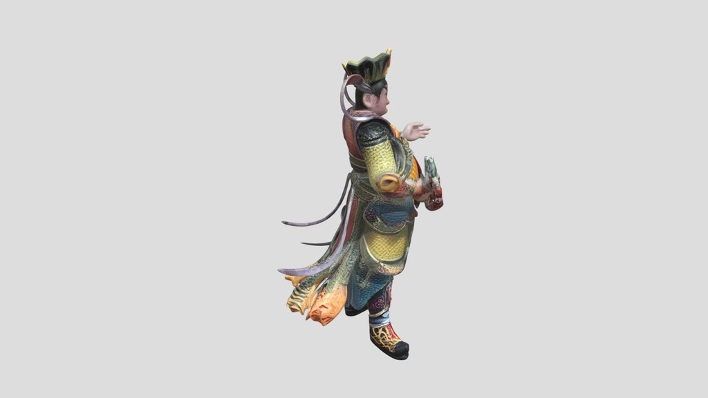 Guardian Deity Statue 3d Model