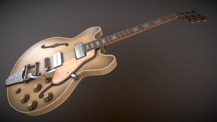 Epiphone Casino Guitar 3D Model