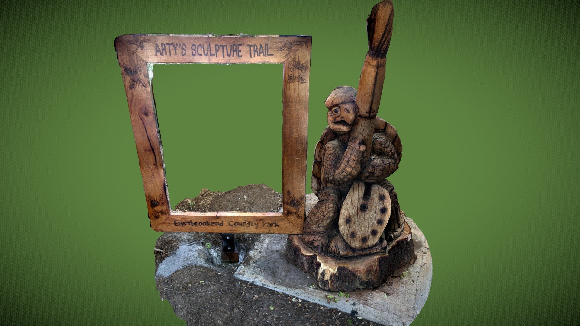 Turtle Arty & Picture frame