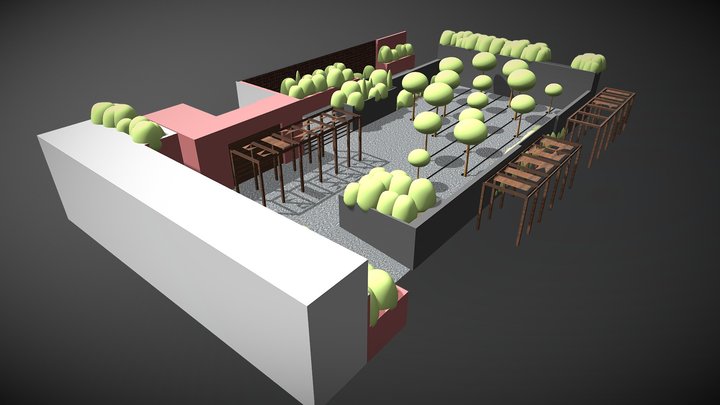 Patio Fresnos 3D Model