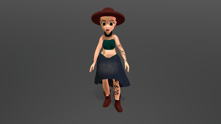 Witch_Low_poly 3D Model