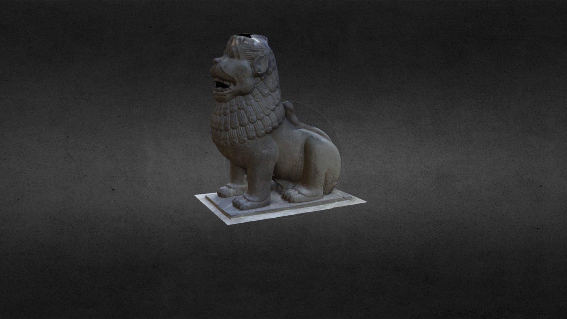 3D model Miu Fat Buddhist Monastery – Chinese Lion - This is a 3D model of the Miu Fat Buddhist Monastery - Chinese Lion. The 3D model is about a statue of a lion.