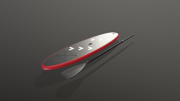 Stand-up-paddle board 3D skin3 3D Model