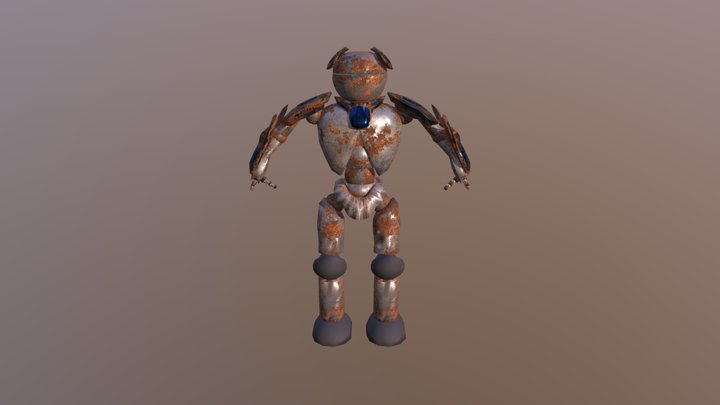 Rusting Robot 3D Model