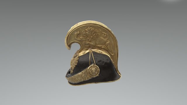 Dragoon Officer's helmet : Austro-Hungarian army 3D Model