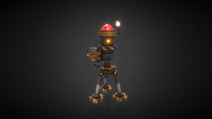Flame Turret 3D Model