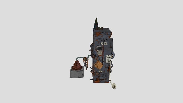 Borderlands Style File Cabinet 3D Model