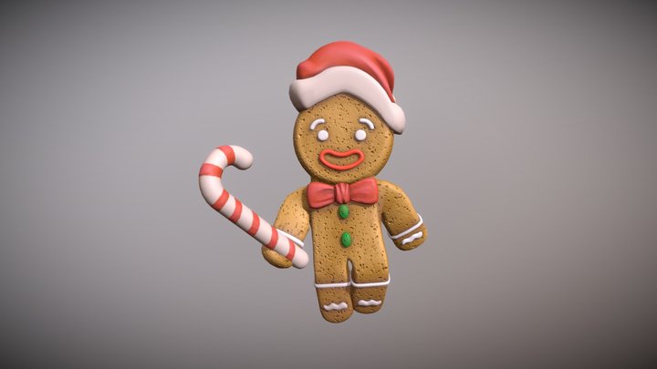 The Gingerbread Man 3D Model