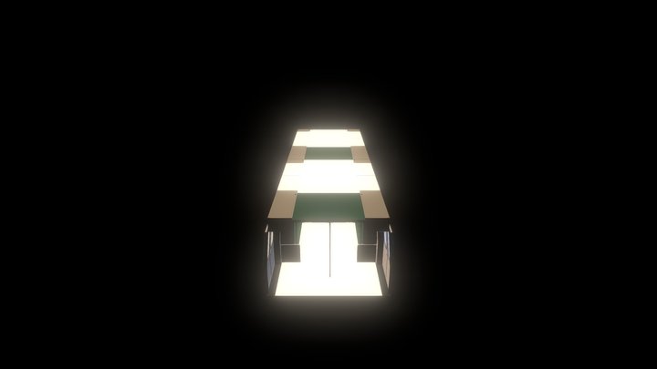 Singapore MRT cabin 3D Model