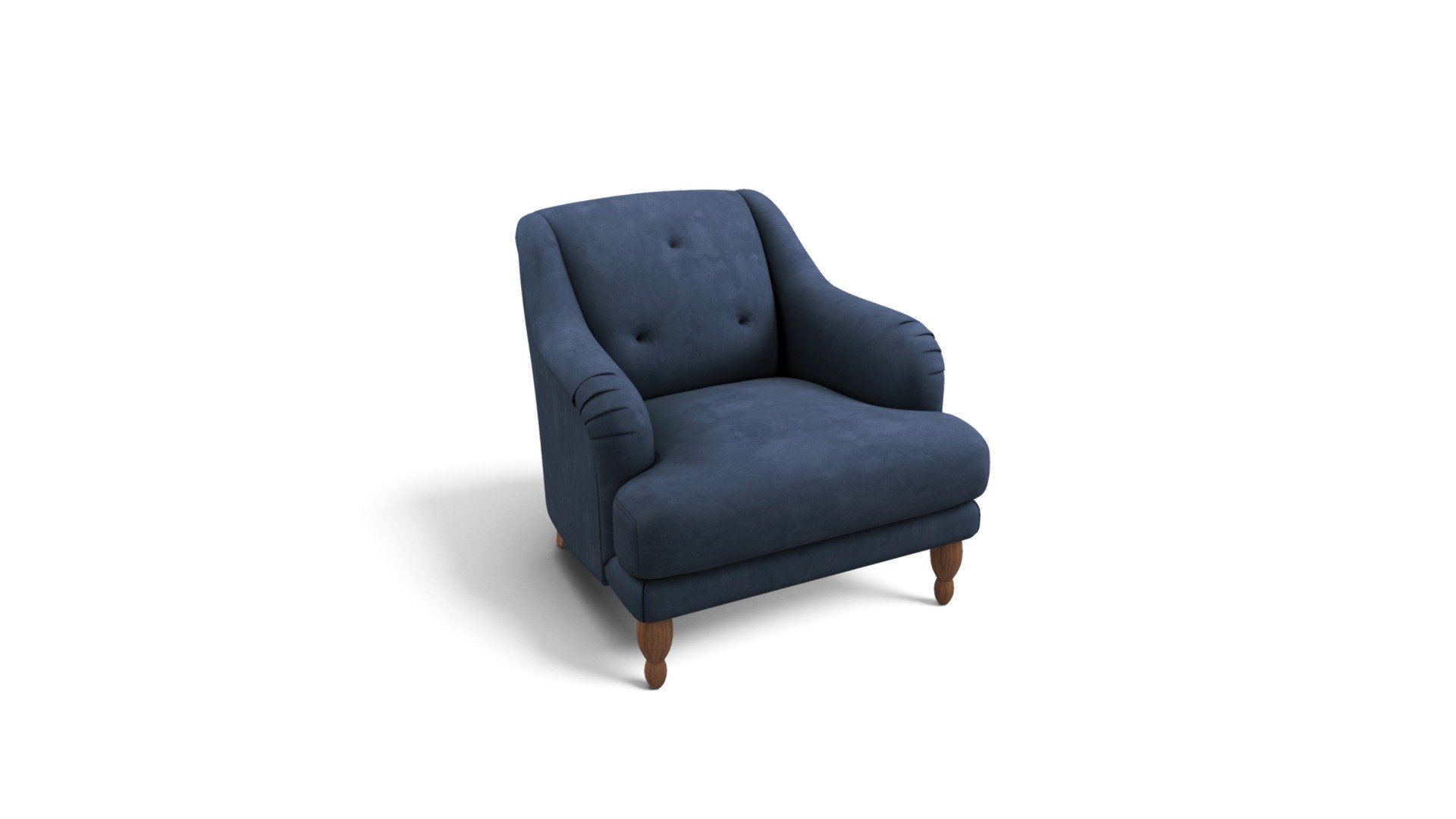 Ariana Armchair, Sapphire Velvet