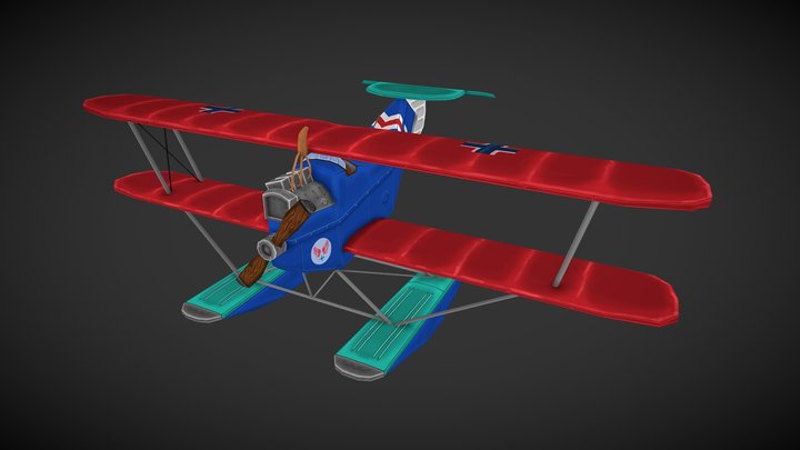 Hansa-Brandenburg W.12 3D Model