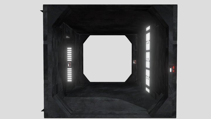 Venator Destroyer Corredor Base 3D Model