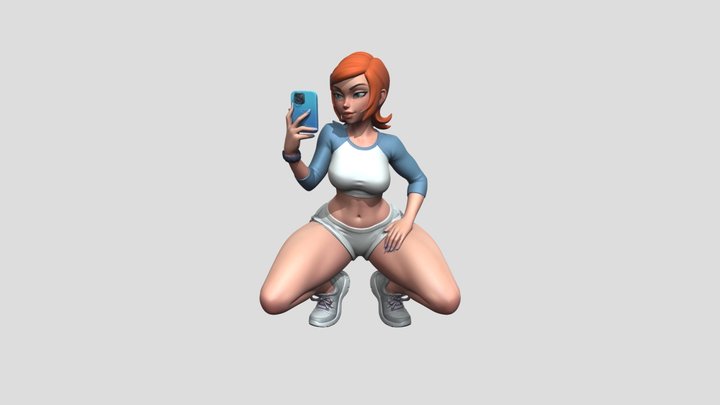 Gwen Selfie Squat – Modello 3D gratuito STL