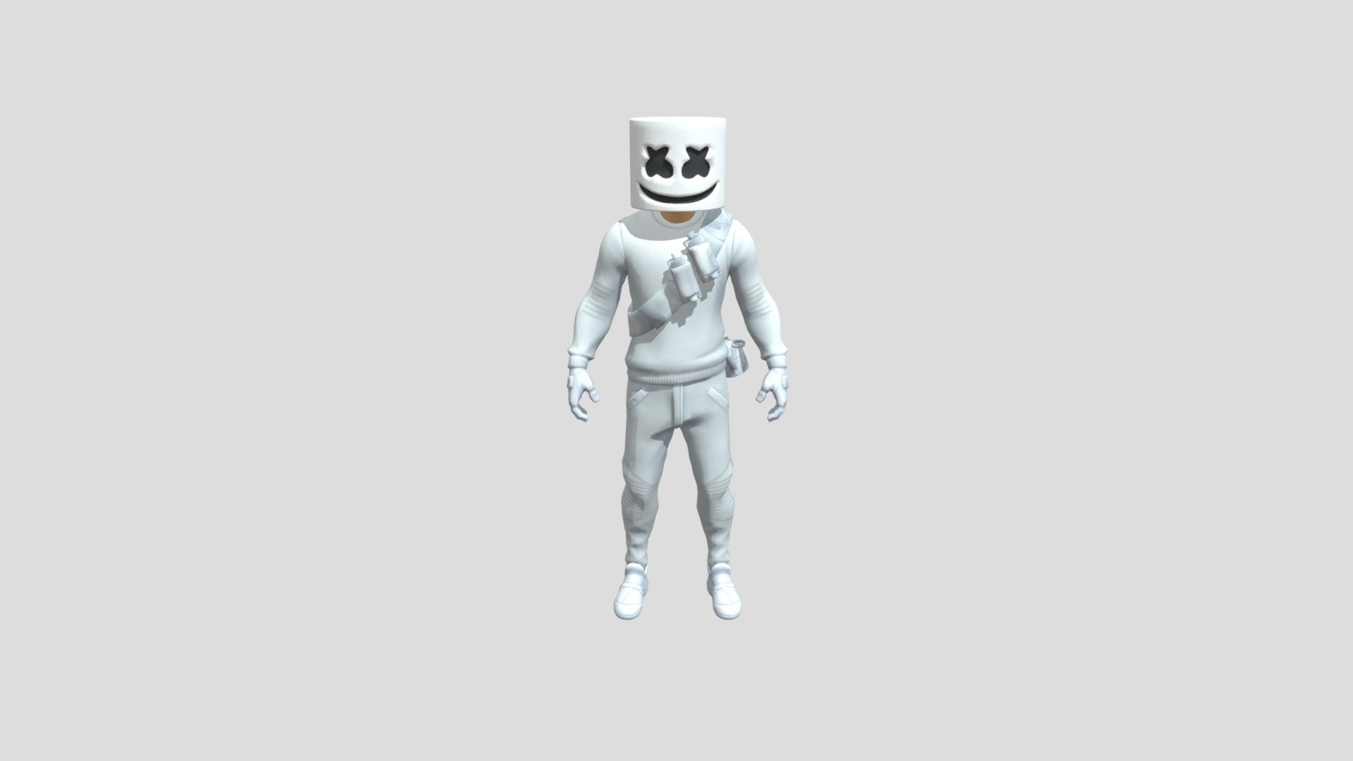 marshmallow 3d model by kangvfx
