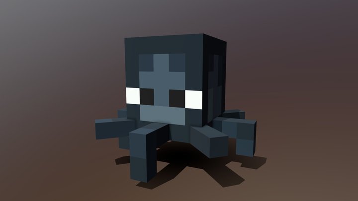 Minecraft Squid 3D Model