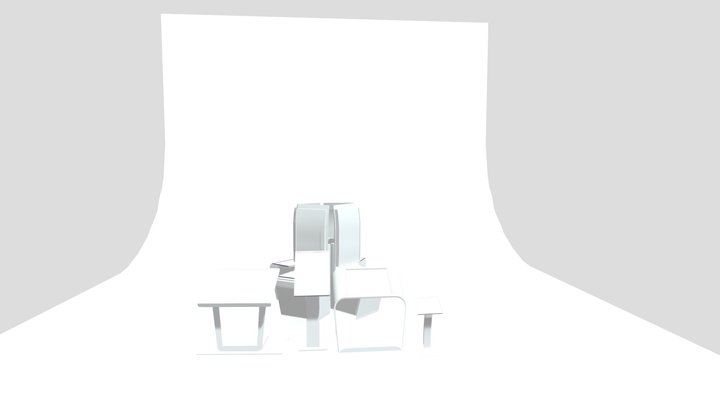 Touch Screen Kiosk 3D Model