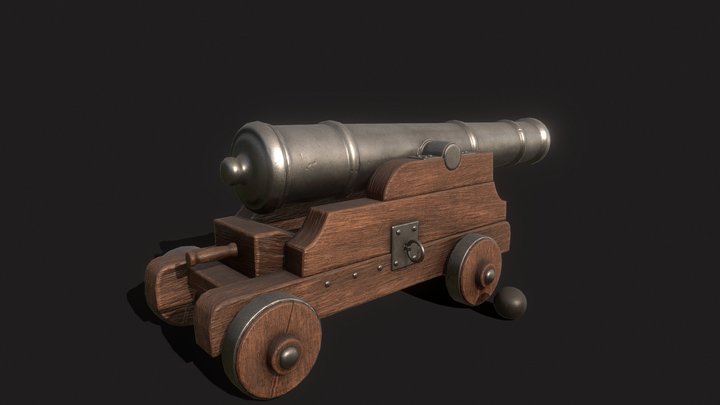 Ship cannon 3D Model
