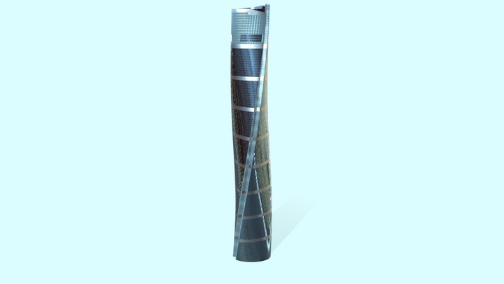Shanghai Tower (LowPoly Realistic Model) 3D Model