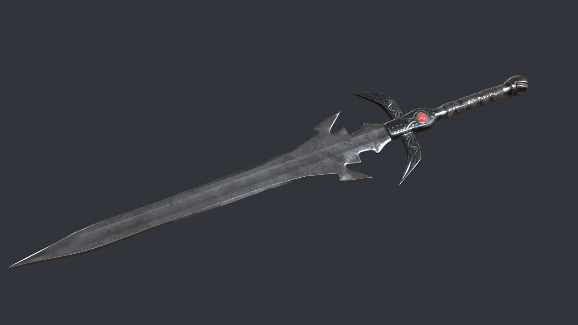 Two Handed Sword - 3D model by pestretsovDm [71db45c] - Sketchfab