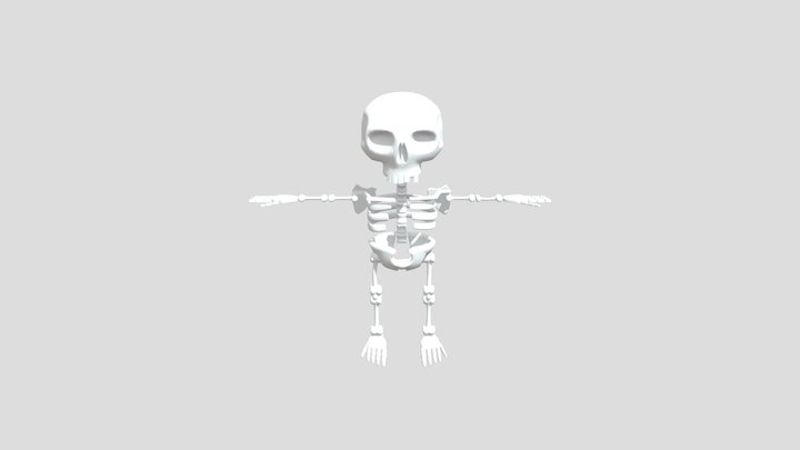 skeleton chibi 3D Model