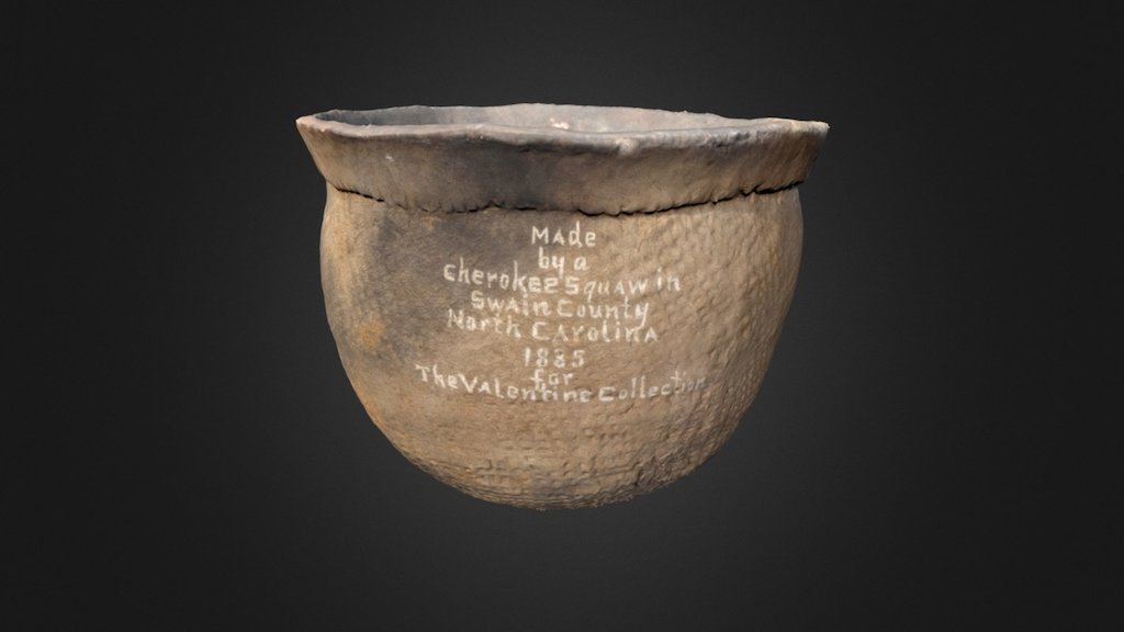 Cherokee Check-Stamped Jar (2176p9)