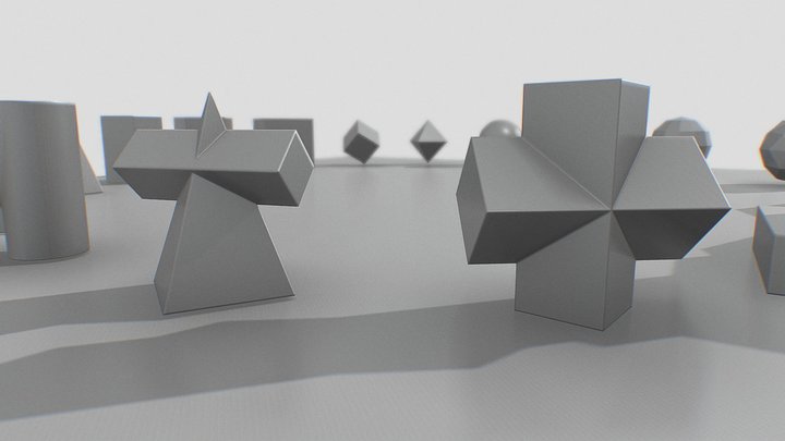 Geometry : Basic Shapes for Basic Drawing 3D Model