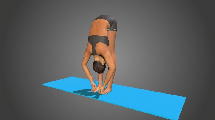 Yoga Pose - Padangusthasana 3D Model