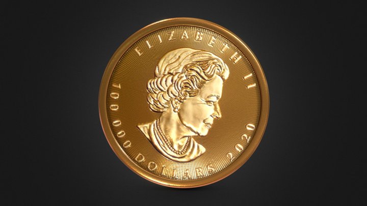 Coin Elizabeth Gold 3D Model