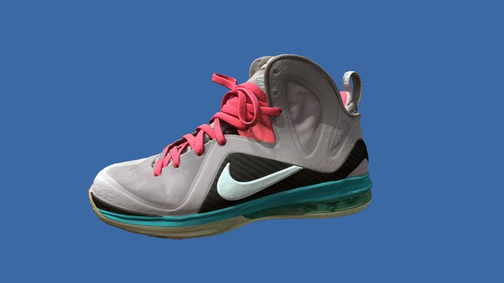 LeBron 9 P.S. Elite 'South Beach' 3D Model