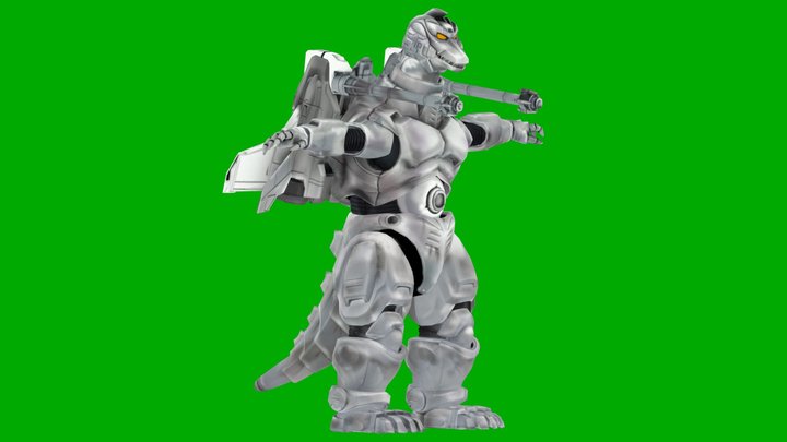Super Mechagodzilla Rig 3D Model